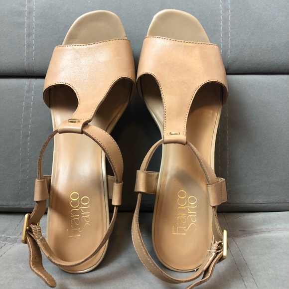 Franco Sarto Cork wedge sandals - Picture 2 of 8